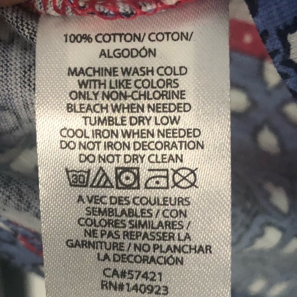 Loft Floral print Patriotic looking Tank-size small - Picture 5 of 6